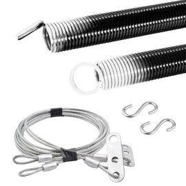 HardwareX supply Heavy Duty Electrophoresis Extension Garage Door Springs for 7ft high (110LB-White)