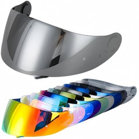 Wayocfei CNS-1 Shield (GT-Air/GT-Air2/NEOTEC/OPTICSON) Helmet Visor UV Absorption Motorcycle Helmet Aftermarket Replacement GTAIR2 Shield (Silver Plated Lenses)