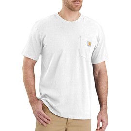 Carhartt Men's Relaxed Fit Heavyweight T-Shirt, White, X-Large