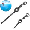 VBESTLIFE Fishing Hook, Stainless Steel Carp with Bait Screw Rotation,