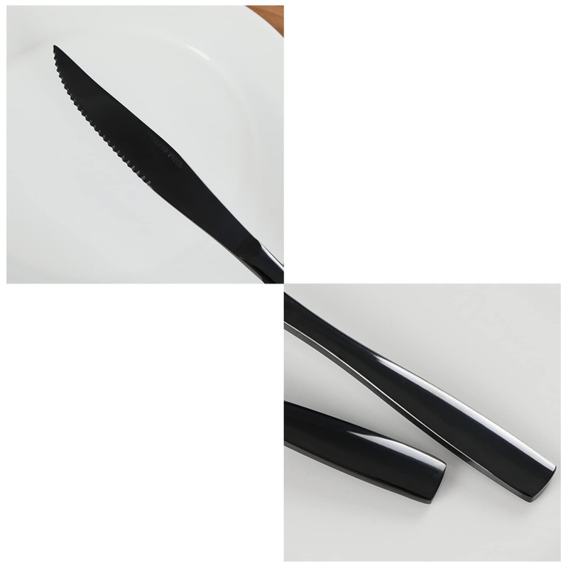 Uumitty 6-Piece Stainless Steel Kitchen Steak Knife, Dinner Table Knives