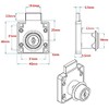 Drawer Lock 2 Furniture Locks Cylinder for Drawers & Cabinets