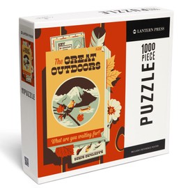 Lantern Press 1000 Piece Jigsaw Puzzle, The Great Outdoors, What are You Waiting for, Camping