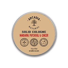 Mandarin, Patchouli and Ginger (Solid Cologne) - Handcrafted with natural oils and butters, Vegan and alcohol-Free cologne