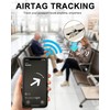 GooodiderX RFID Blocking Passport Holder with AirTag Slot, Beige