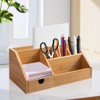 Wooden Desk Organiser, Desk Tray, Office Organiser with Drawer, Pen