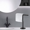 Hand Towel Holder Stand for Bathroom Vanity Countertop Matte Black
