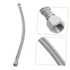 Operitacx 2pcs Stainless Steel Air Compressor Hose Replacement Durable Flexible