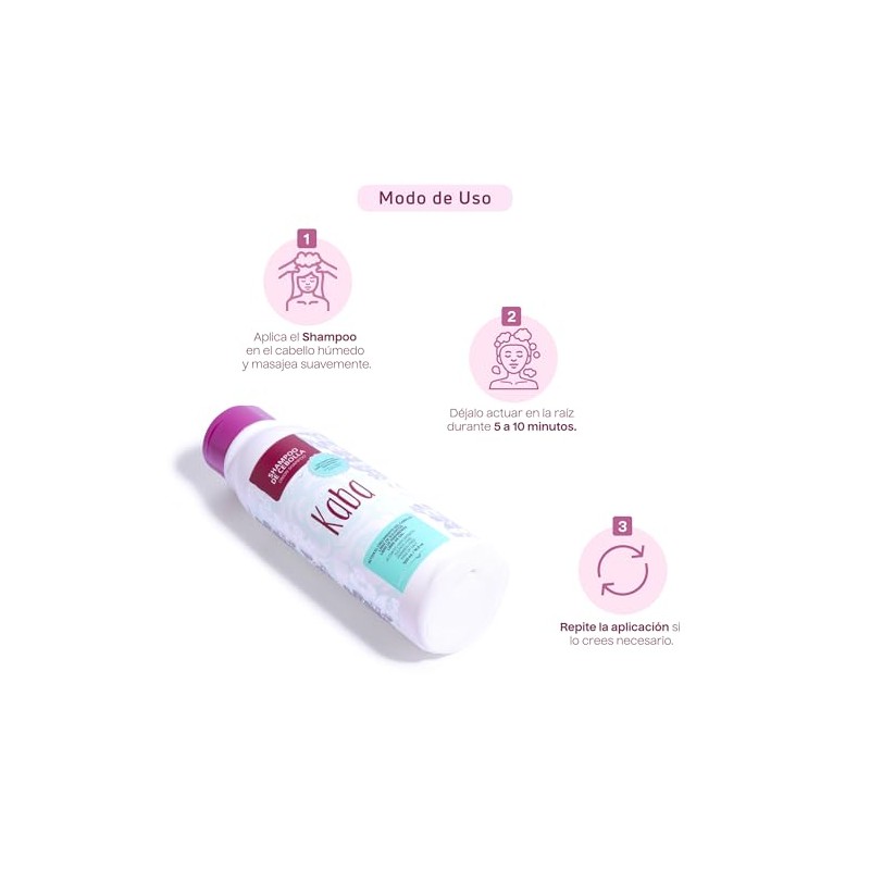 Kaba Shampoo Anti Caida de Cabello de Cebolla Roja, Estimula