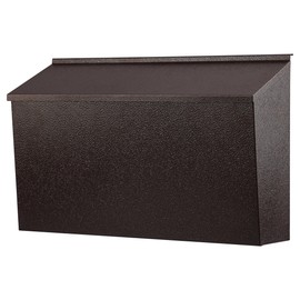 KYODOLED Wall-Mount Mailbox, Large Capacity Mail Box, Galvanized Steel Rust-Proof Metal Post Box, Mailboxes for Outside,15.7"x9.9"x4.9" Bronze