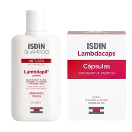 Kit Lambdapil Shampoo Anticaída 200ml + Lambdacaps 30 Caps