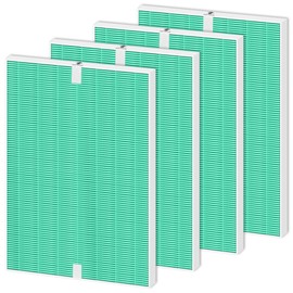 4 Pack 116130 HEPA Toxin Absorber Replacement Filter H for Winix 5500-2 Am80 Plasmawave Air Purifier True HEPA Filter,Green