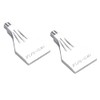 Aopin Flat Nozzle Male Thread Aluminum Alloy 1/4" BSPT Gas