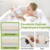 Esponja de lufa natural para la espalda, exfoliante corporal, exfoliante