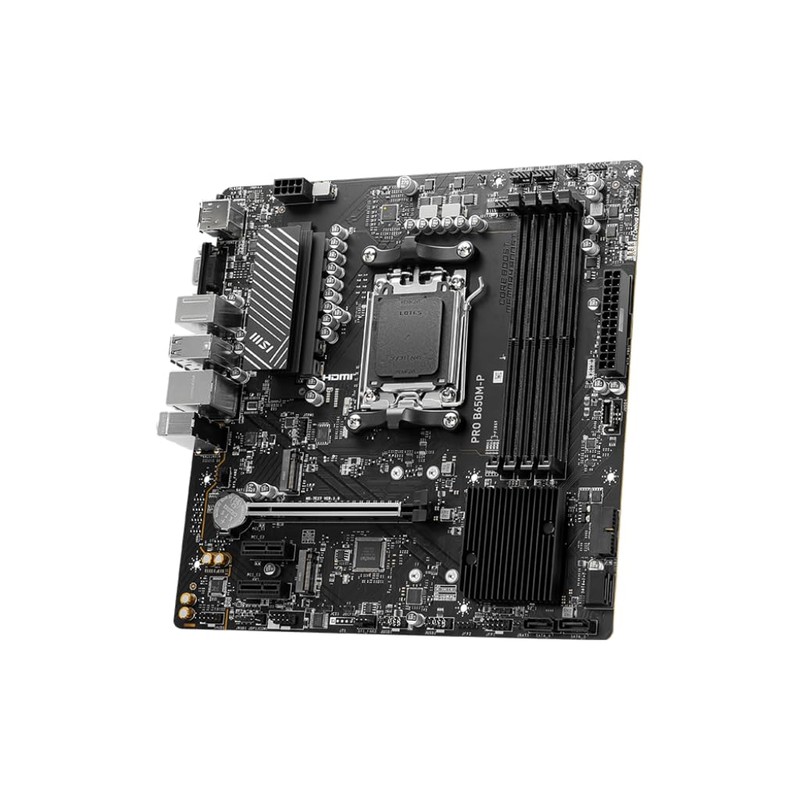 MSI PRO B650M-P ProSeries Motherboard (AMD AM5, mATX, DDR5, PCIe