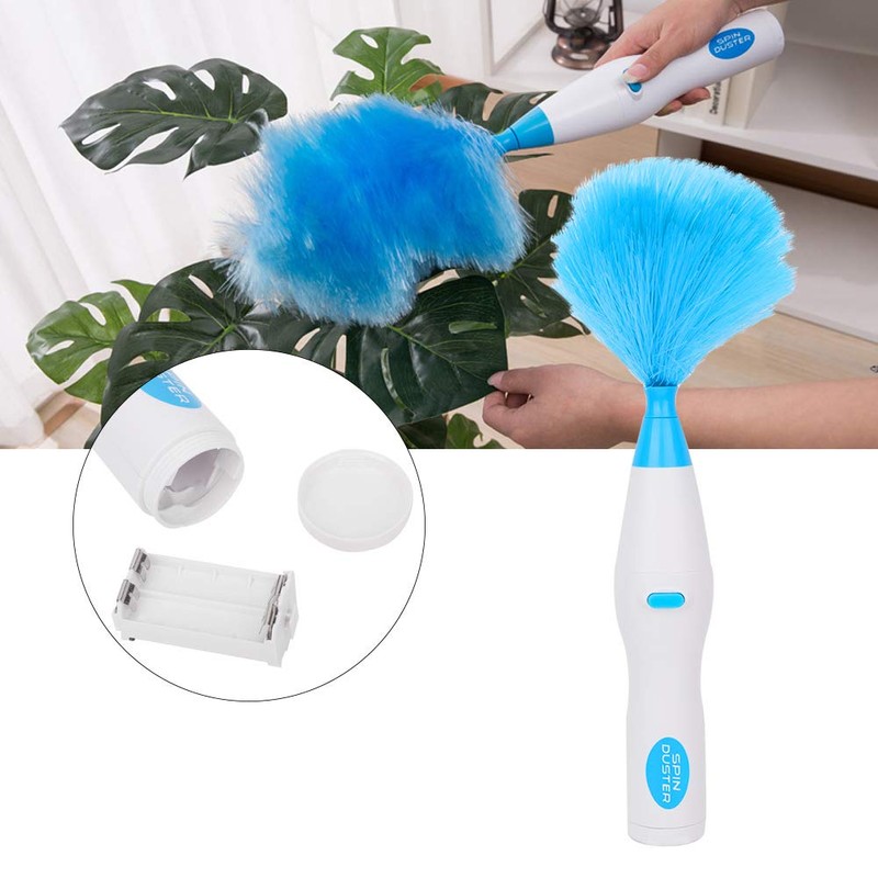 Nikou Motorised Feather Duster, 180° Bendable Electric Feather Duster Window