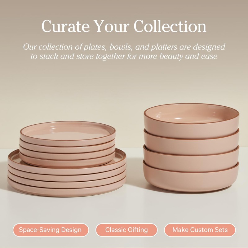 Our Place Dinner Bowls - Set of Four 8.5" Handcrafted