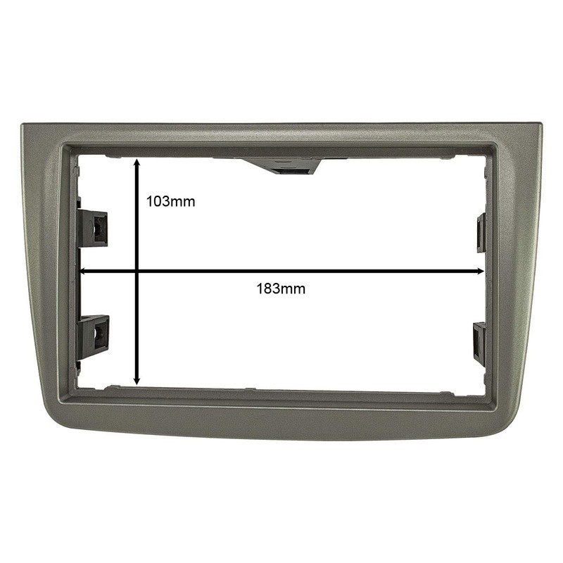 tomzz Audio 2402-026 Double DIN Radio Faceplate Compatible with Alfa