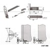 Ranbo Commercial/Home Self Closing Door Pivot Hinges Heavy Duty Hidden