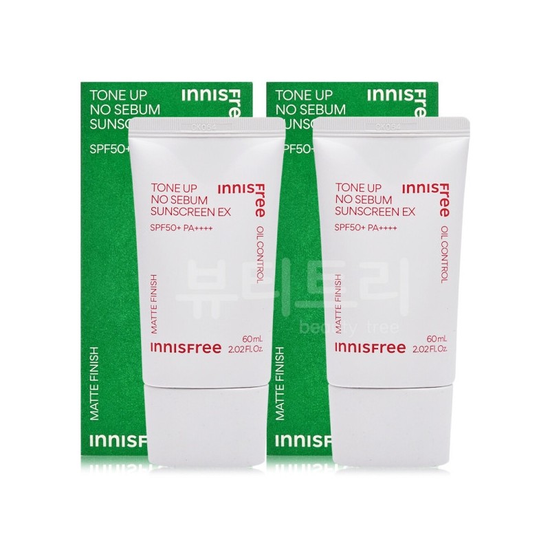Innisfree Tone Up No-Sebum Sunscreen EX 60ml + 60ml /