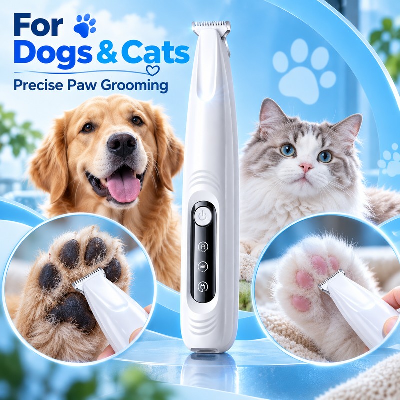 Upgraded Version Pet Paw Trimmer with LED Light – Precise