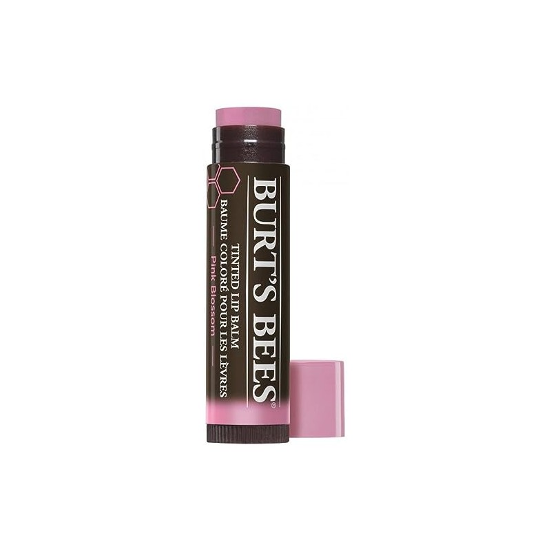 Burts Bees 100% Natural Tinted Lip Balm, Pink Blossom with