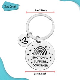 Xiahuyu Coworker Leaving Gifts for Women Coworker Keychain Work Bestie Gift Colleague Employee Appreciation Gifts Work Anniversary Christmas Birthday Retirement Gift