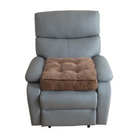 HIGOGOGO Tufted Corduroy Recliner Seat Cushion for Elderly, High Density Foam Large Square Seat Cushion for Recliner Chair, Floor Pillow, Office Chair, Car, No Pressure on Thighs, 20x20x4