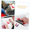 Zerodeko 4pcs Magnetic Letter Car Stickers Learner Driver Plates for