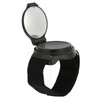Bicycle Mirror Nylon Wrist Arm Strap Convex Design Black 5cm