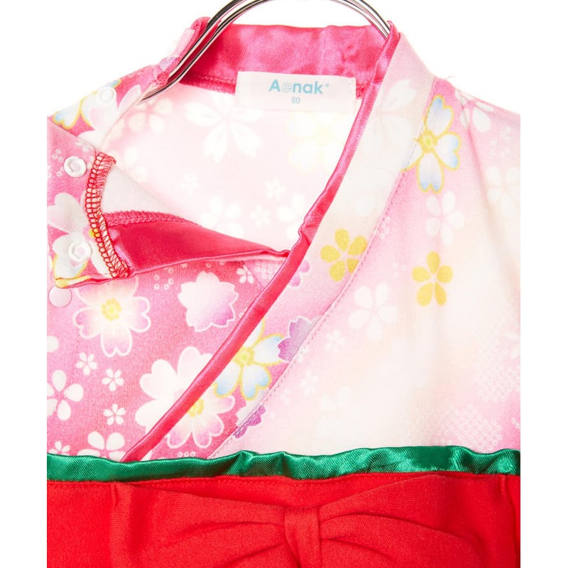 Aenak Hakama Romper, Full Then, Girls' Hakama, Floral Pattern, Hinamatsuri,