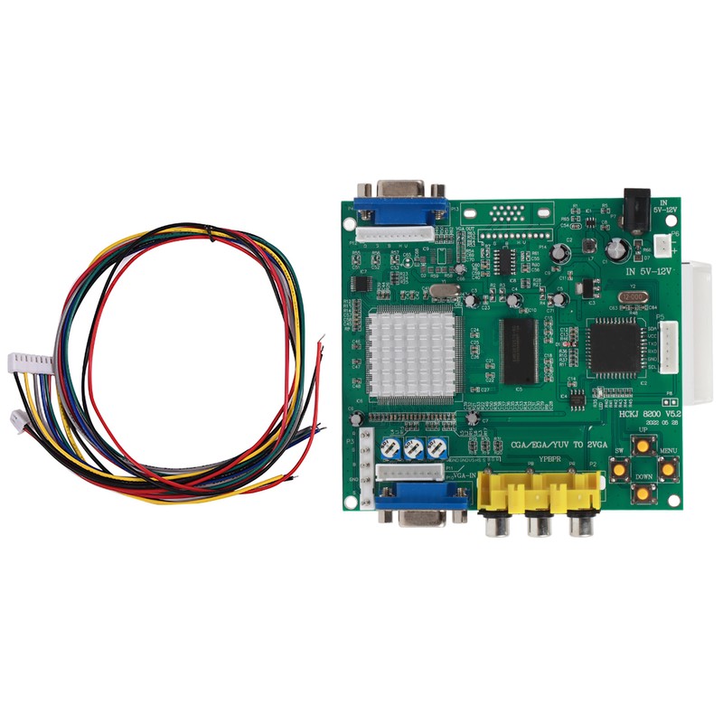 CGA/EGA/YUV/RGB to VGA Arcade Game HD Video Converter Adapter Board