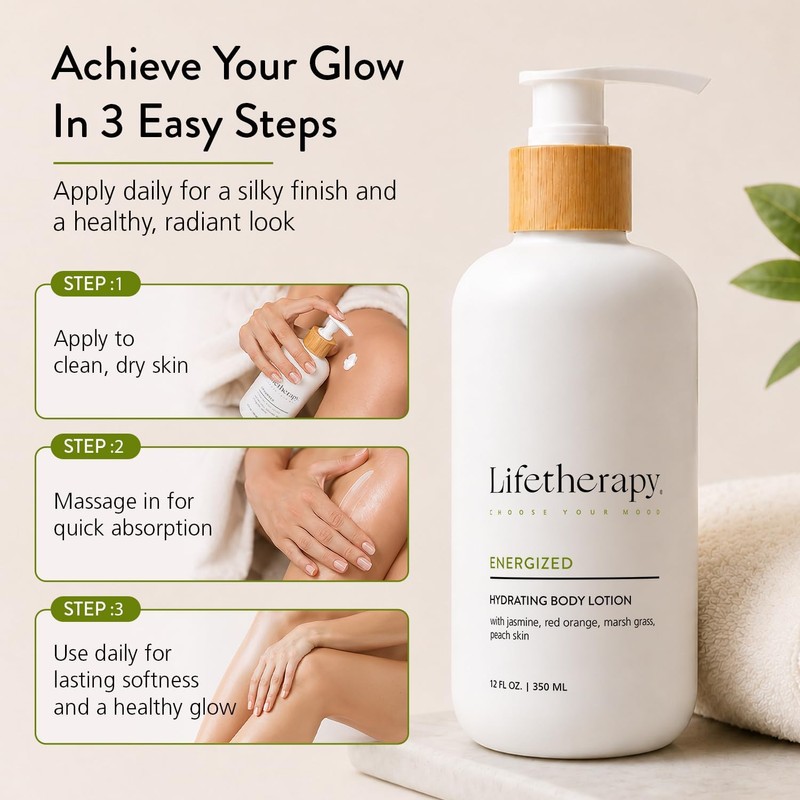 Lifetherapy Hydrating Lotion For Hand & Body Non Greasy Lightweight
