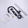 Keer Matte Black Single Handle Pull Down Kitchen Faucet with