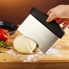 Kerafactum Dough Cutter Dough Scraper Dough Spatula with Handle for