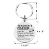 Richesele Teacher's Prayer Keychain - Laser Engraved Teacher Gift, Inspirational