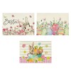 VPOUERY Set of 3 Easter Place Mats Merry Eggs Flowers