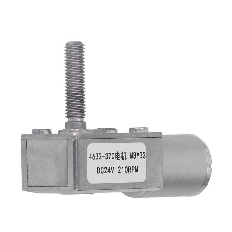 Turbo Worm Geared Motor High Torsion Micro Gearbox DC24V M8x33mm