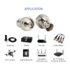 DHT Electronics 2pcs SMA Female to BNC Female Convert Adapter