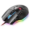 erekomu Gaming Mouse/Optical/16000DPI/13 Buttons/Wired/Black