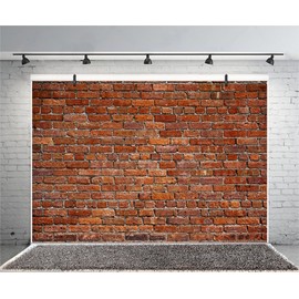 Xiaoterna 5x3ft Brick Wall Photography Backdrop Rustic Red Brick Wall Backdrop Ancient Stone Brick Backdrop Baby Birthday Baby Shower Party Decoration Photo Booth Studio Prop