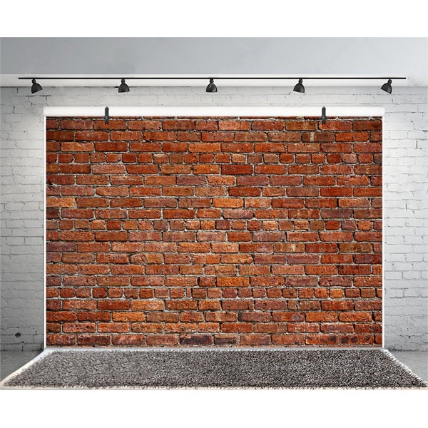 Xiaoterna 5x3ft Brick Wall Photography Backdrop Rustic Red Brick Wall