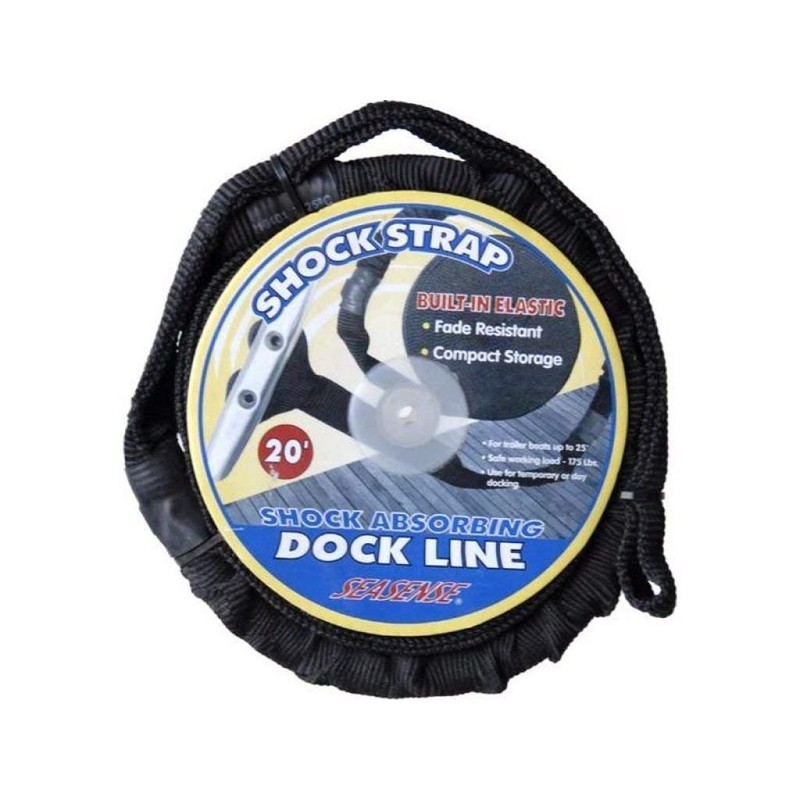 Shock Absorbing Dock Line Mooring Strap 1" x 20' -