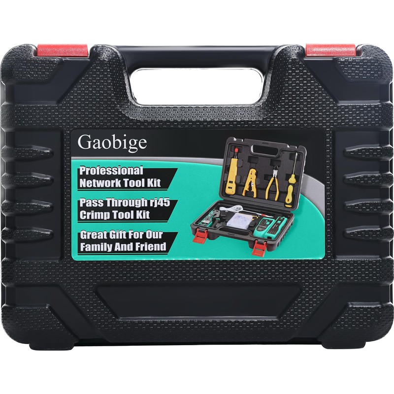 Gaobige Network Tool kit, Pass Through RJ45 Crimp Tool kit,