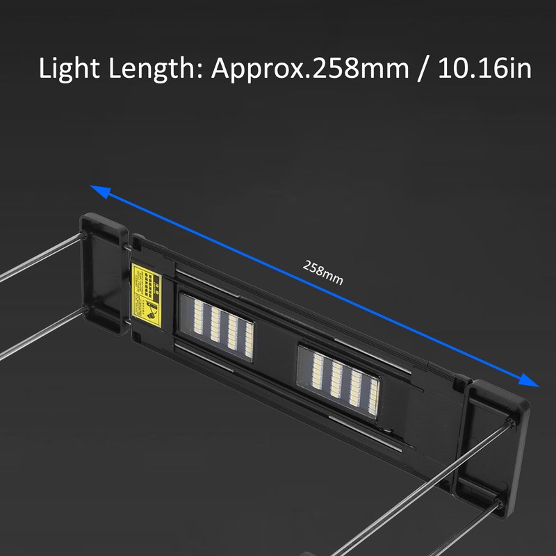 LED Full Spectrum Aquarium Light with Brackets Fish Tank Light