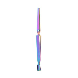 Nail Tweezers, Stainless Steel Double End Nail Shaping Tweezer Clip, Multi-Function Manicure Tool for Nail Salon and Household (Colored Titanium)