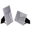 4 x 6-inch Silver Thin Edge Single Photo Frame Stands