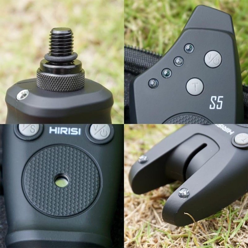 Hirisi Tackle Wireless Bite Alarm in Carry Bag 1+4 Set
