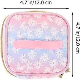 Bolsas para Almacenamiento de Toallas Sanitarias Cremallera, 2 Unidades de Nylon y Tela, Ideales para Adolescentes y Viajes Escolares Color Aleatorio