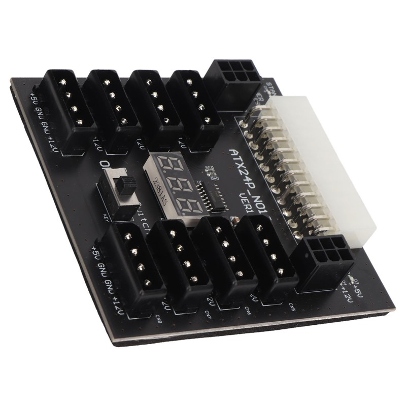 ATX PSU Power Board 5V 12V Output 24Pin to 8X